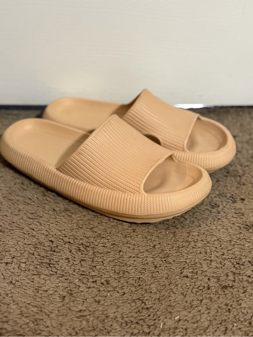 Women's Cloudies Slide Sandals in Neutral Tan - Lightweight Everyday Comfort
